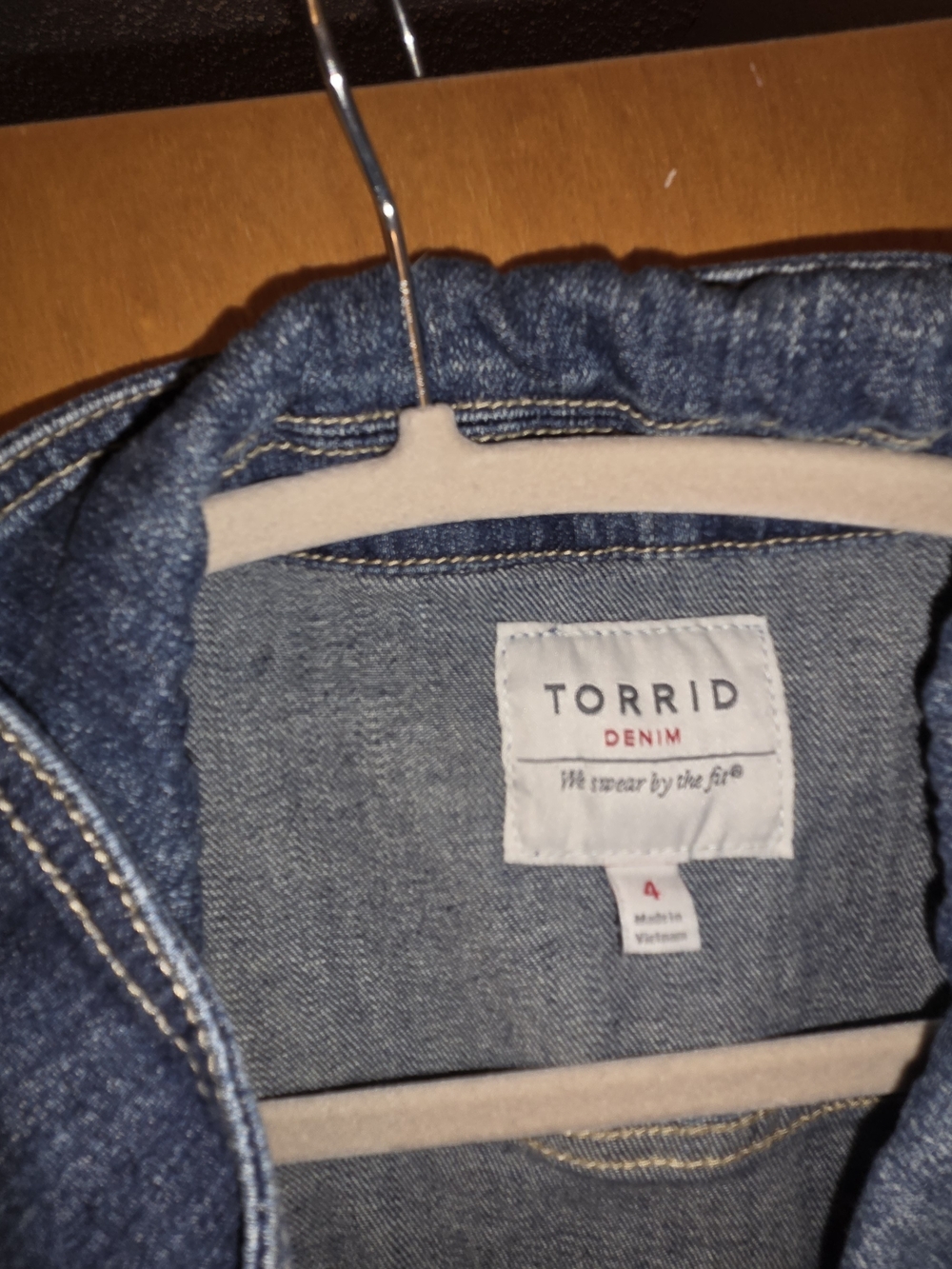 Torrid Denim Button-Front Vest - Picture 2 of 2